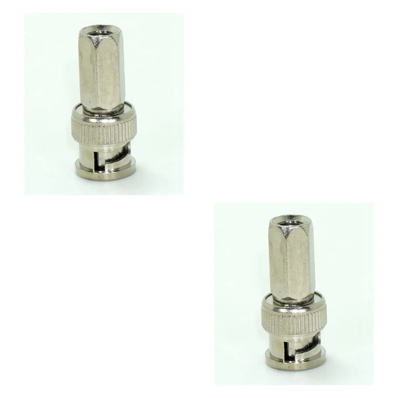 2/5/10PCS BNC Male Twist-on RG59 Connector Security CCTV Accessories Communication Converter Connect An RG-6 Coaxial Cable