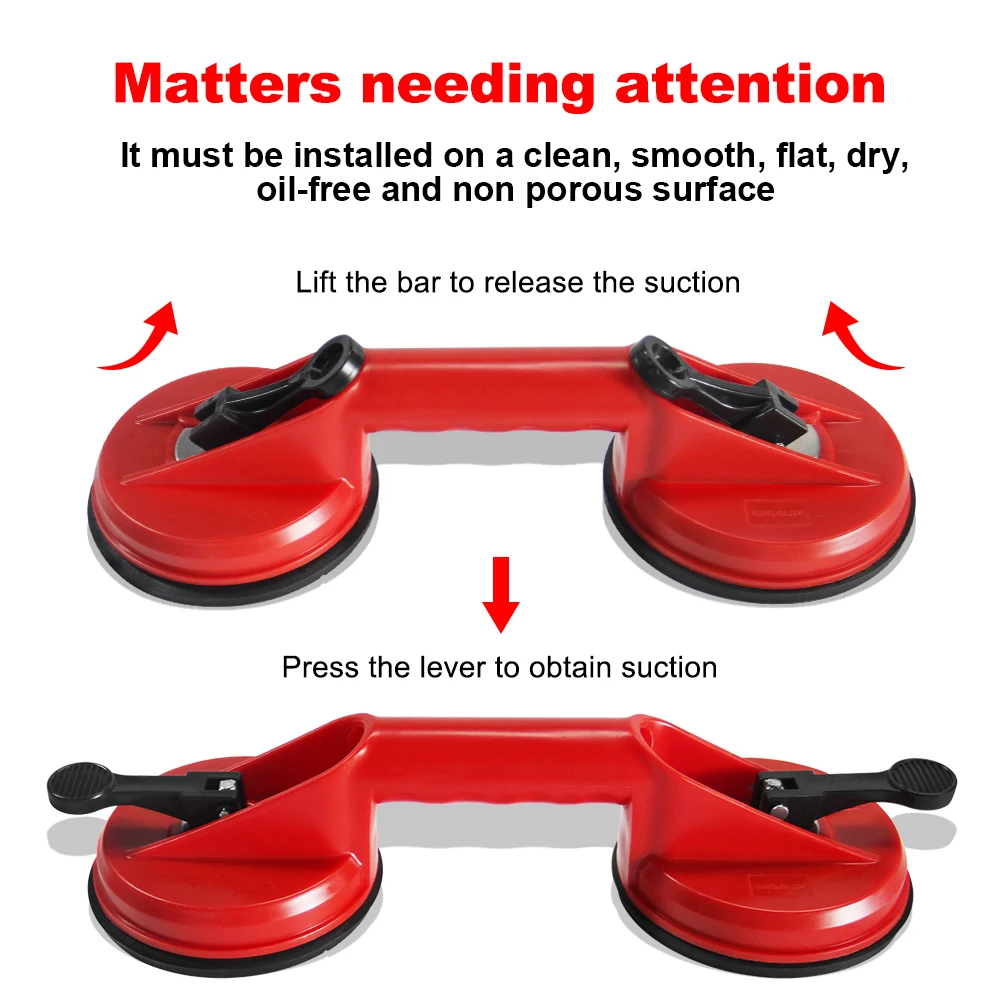 WISEUP Vacuum Glass Suction Cup Car Dent Repair Universal Puller Suction Cup Body Panel Suction Cup Remover