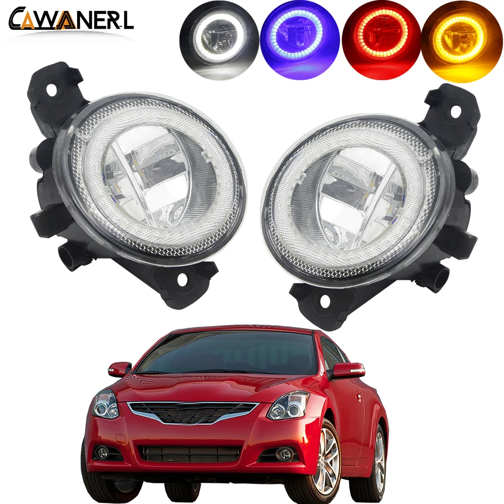 

2 Pieces Car Fog Light H11 LED Angel Eye Daytime Running Light Fog Lamp 4000LM 12V For Nissan Altima Coupe 2007-2013