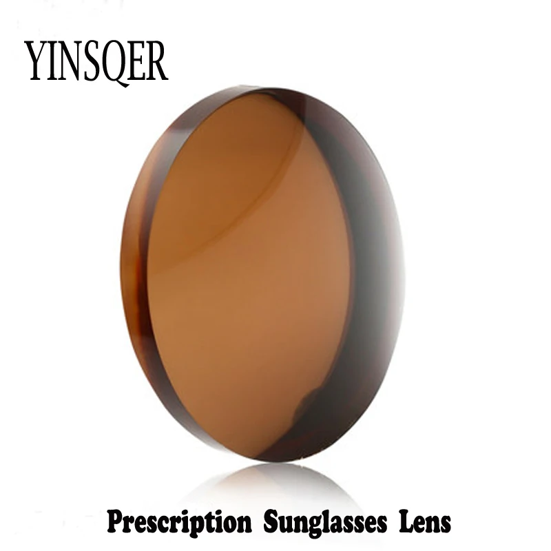 YINSQER Fashion Myopia Sunglasses Lens For Vision Colored Lenses Sun Optical Lenses With Diopters Resin Black Lenses For Glasses