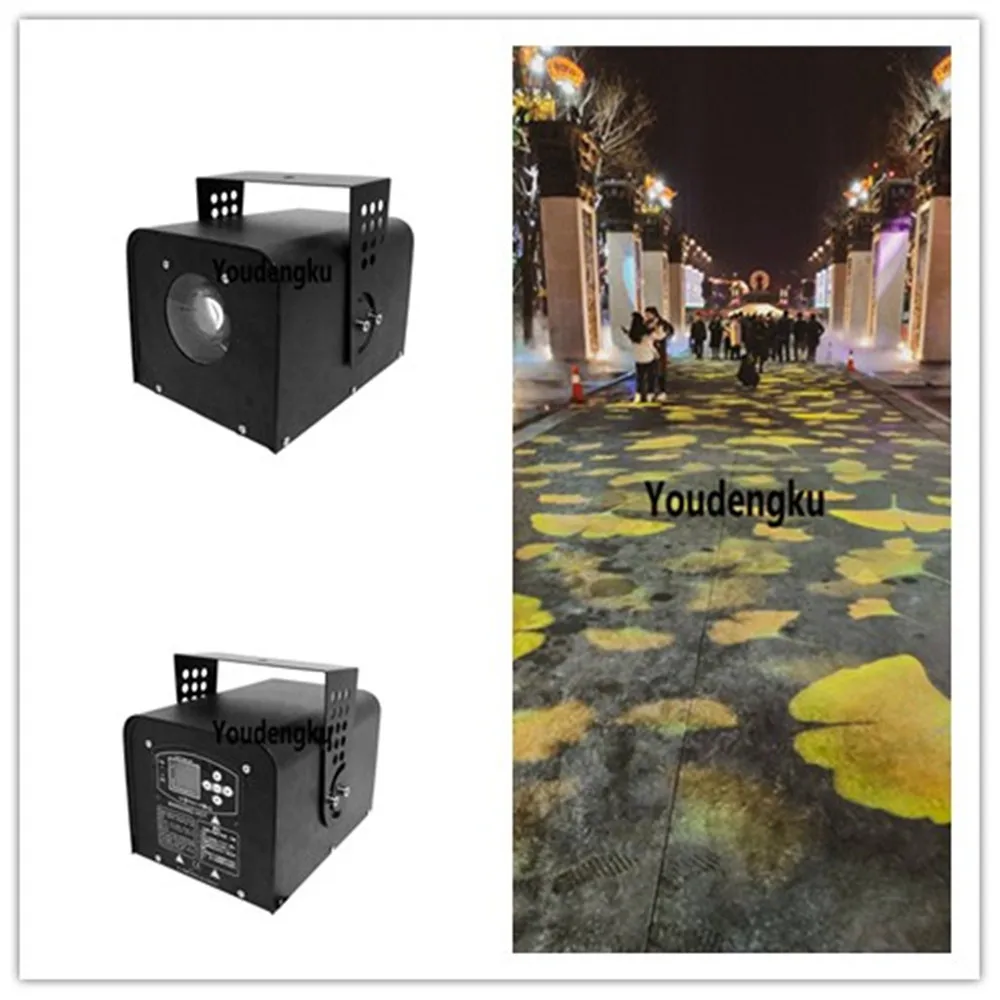 2pcs 100watt LED Watermark effect light Outdoor Christmas Long distance logo lewaterproof gobo projector