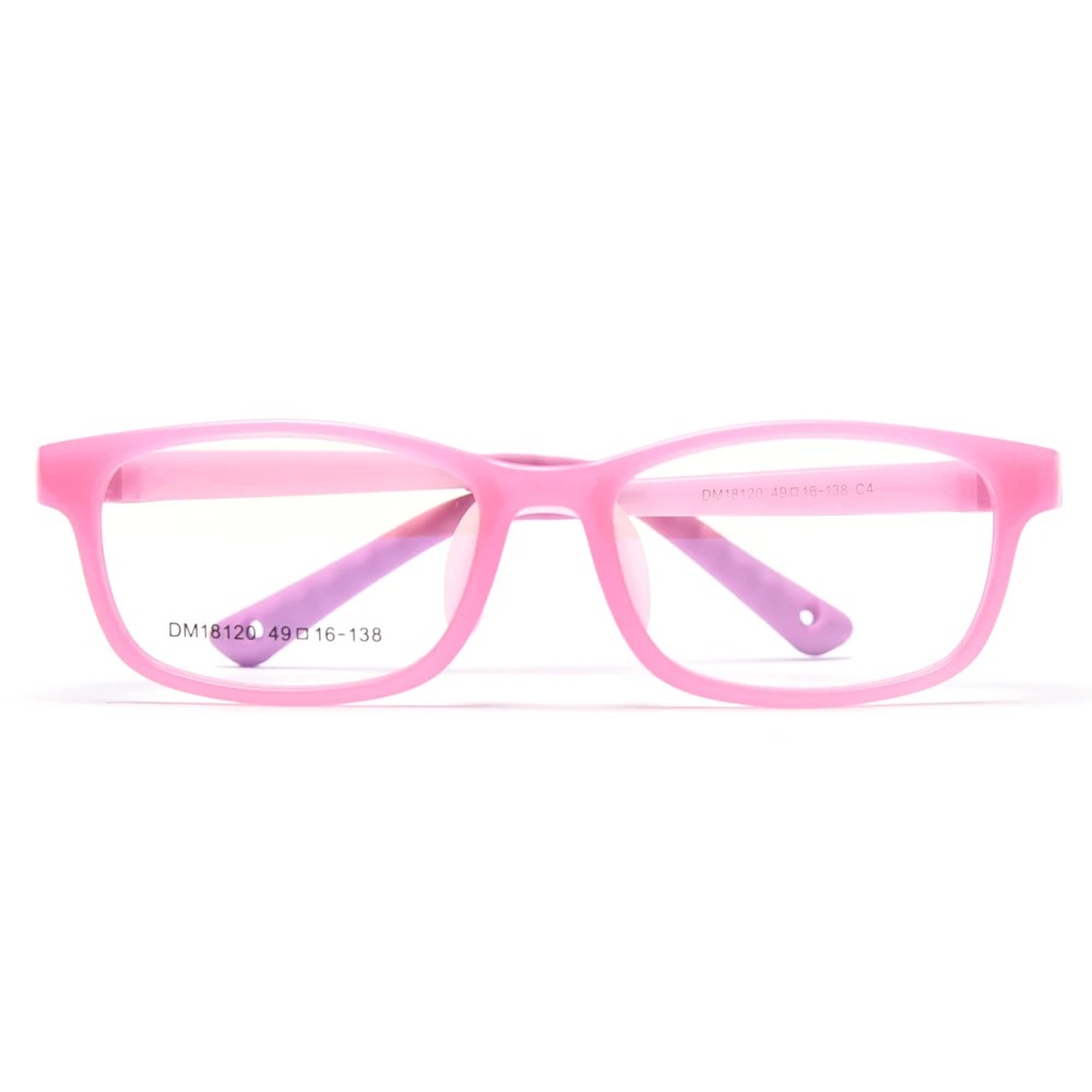 Peekaboo girl child glasses optical tr90 frame anti-slip clear lens kids square eyeglasses frames gifts for boys blue pink