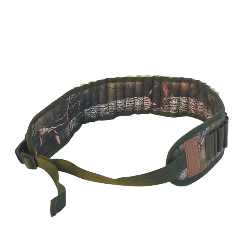 30 Rounds Tactical Bandolier 12/20 Gauge Ammo Holder  Camouflage Molle Bullet Pouch Cartridge Belt For Hunting Shooting Training