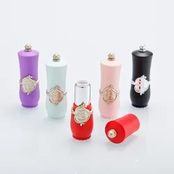 10pcs 12.1mm Fashion Vintage Style Empty Lipstick Tube DIY Lip Balm Stick Refillable Bottle Container Makeup Tools Accessories