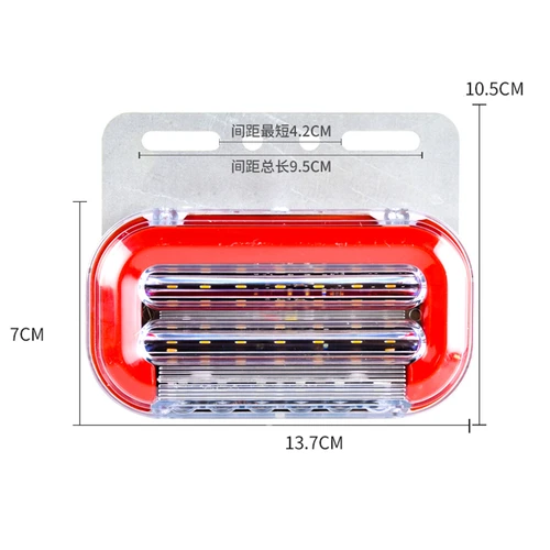 Imagen 2 del producto 10 Uds luces de liquidación de remolque 24V luces LED de marcador para camiones iluminación luces laterales de furgoneta rojo blanco ámbar azul verde