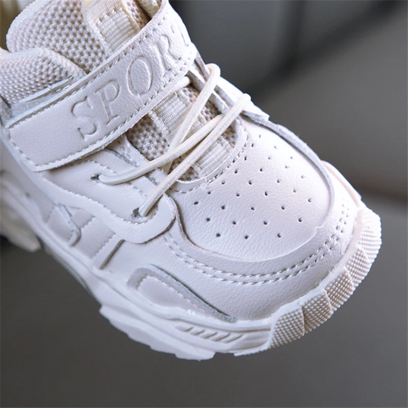 AOGT 2022 Spring/Autumn Baby Girl Boy Toddler Shoes Infant Casual Walkers Shoes Soft Bottom Comfortable Kid Sneakers Black White