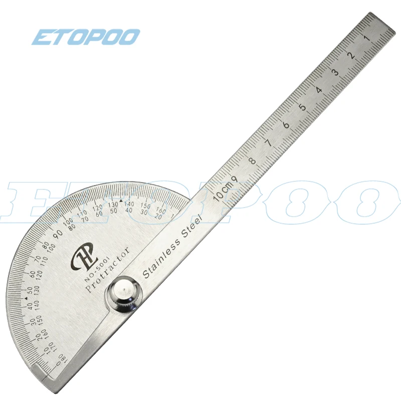 0-180 degree 100mm 150mm 300mm stainless steel Protractor goniometer angle meter ruler General Tool for Handymen or Builders