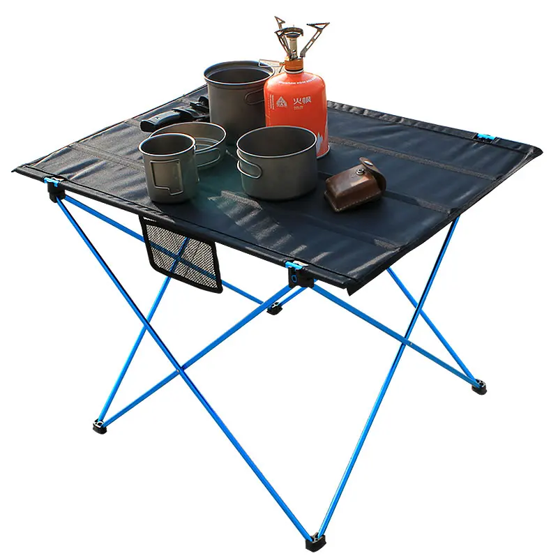 Ultra-light portable oxford cloth camping folding table with aviation aluminum alloy bracket