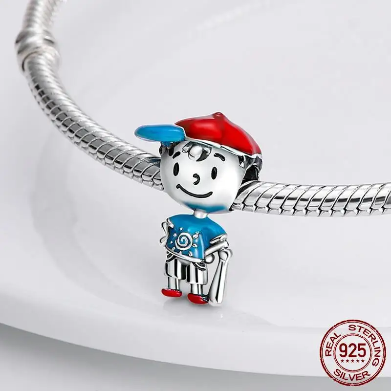 Im Angebot Charms Kleine Mädchen Jungen Anhänger Prinzessin Prinz Hund Katze Perlen Passend für Original-Armband Schmuck Kindergeschenk – Detail 16