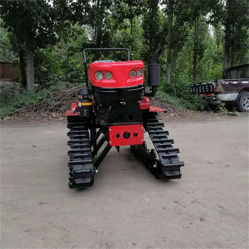 Small Agricultural Land Machine Diesel Power Mini Rotary Tiller Crawler Cultivator