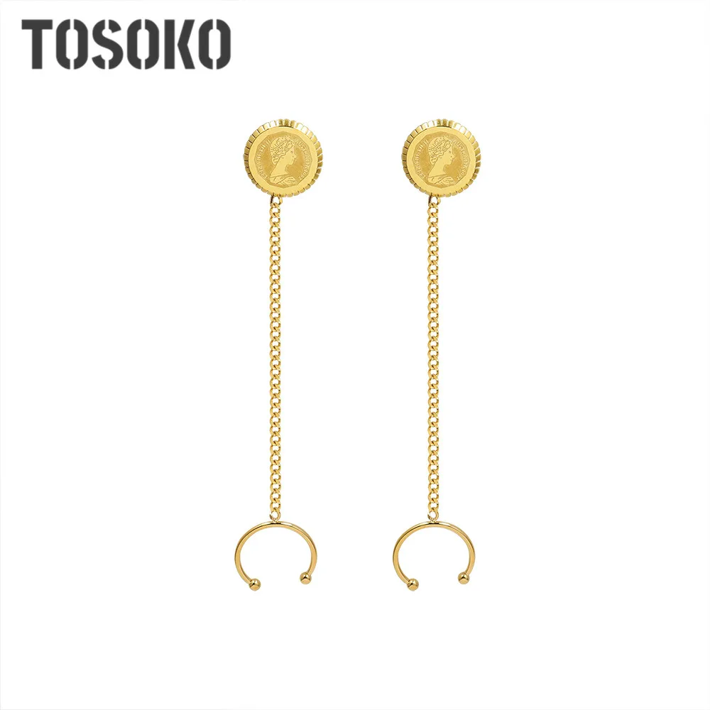 

Женские серьги-кисточки с Луной, из нержавеющей стали