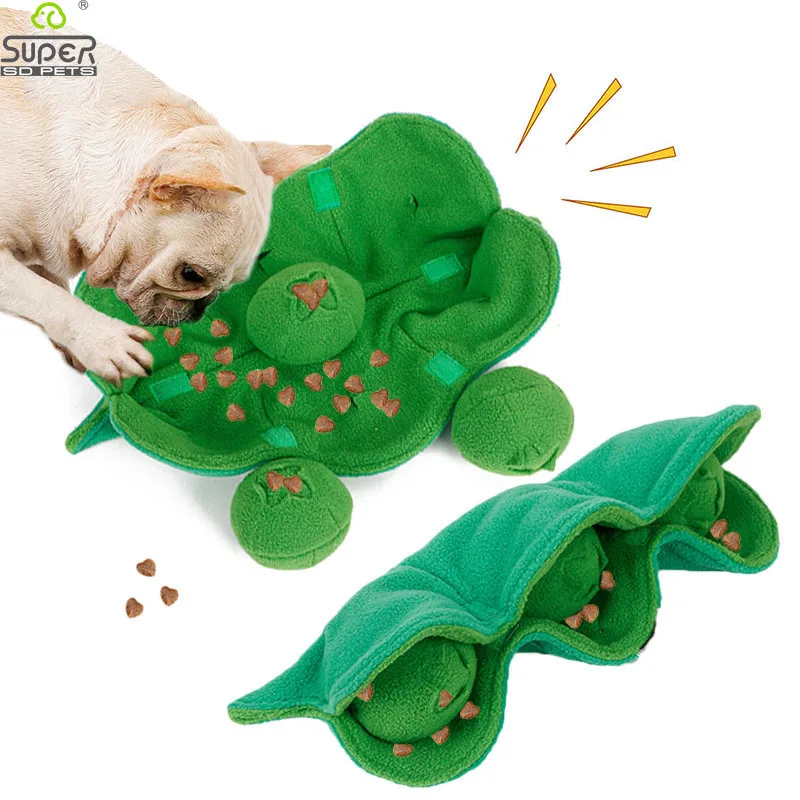 Sniffing Hund Spielzeug Quietschende Plüsch Behandeln Dispenser IQ Puzzle Spielzeug Stressabbau Interaktive Ball Hund Snuffle Schüssel Welpen Kauen Spielzeug