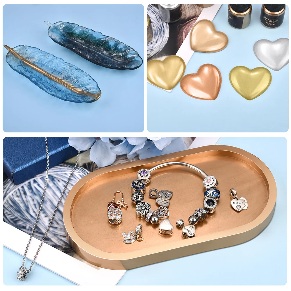 15g Shimmer Metallic Gold Silver Color Pigment Pearlescent Colorant Pearl Pigment Dye UV Resin Epoxy Colour Jewelry Making image 6