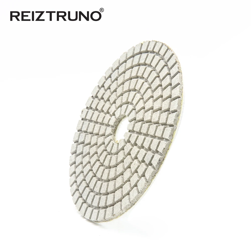 1ชิ้น Reiztruno 3 "/4"/5 "BUFF Final ภาษาโปลิชคำพรีเมี่ยมเพชรแผ่นขัดขัดบดเครื่องมือ Buff Pad สีดำและสีขาว