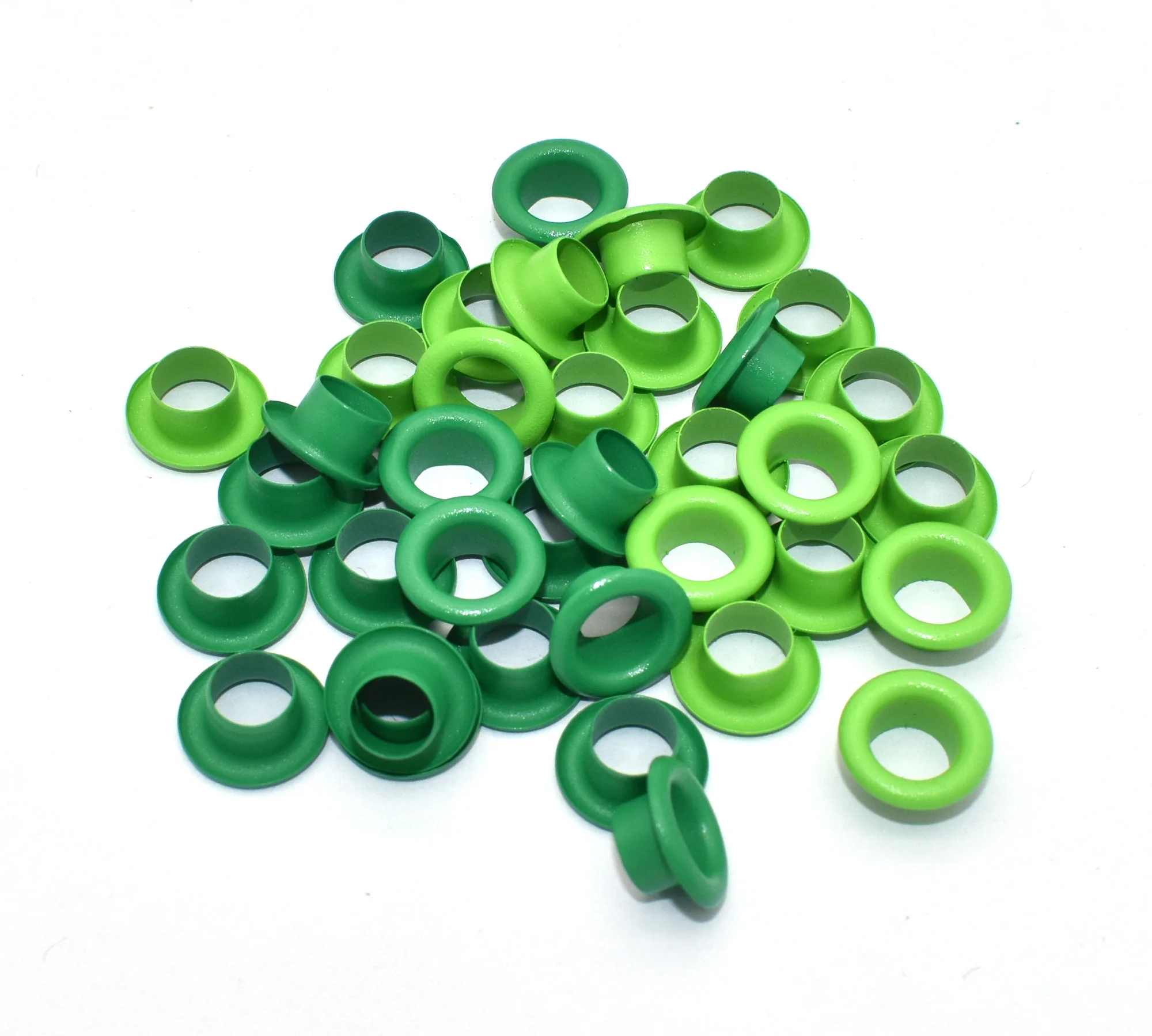 Green/Dark Green Eyelet Grommet 6mm Iron Eyelet Grommet DIY Leather Craft Shoes Accessories Sewing Bag Purse Handbag Hardware