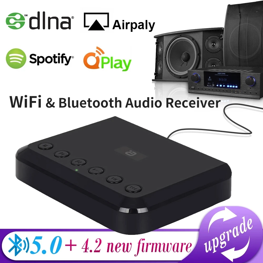 

WIFI Wireless Audio Receiver Airplay DLNA Multi-room Wireless Music Adapter for traditional HiFi Speakers Spotify WR320