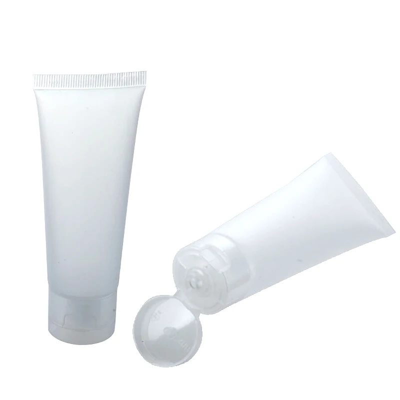 Tubes souples en plastique transparent, conteneurs d'emballage vide pour crème cosmétique, émulsion, Lotion, 15ml, 20ml, 30ml, 50ml, 100ml, 30 pièces