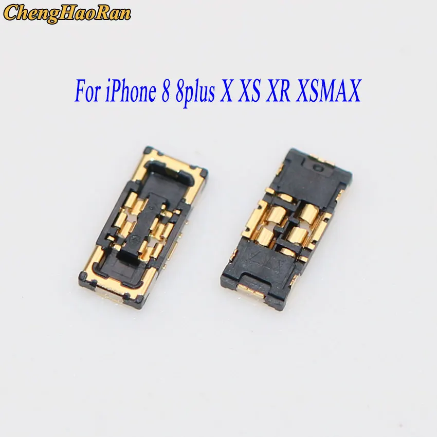 ChengHaoRan 1PCS For iPhone 8 8plus X XS XR XSMAX Battery Connector Clip Plug Holder Terminal Logic Board Motherboard FPC Parts