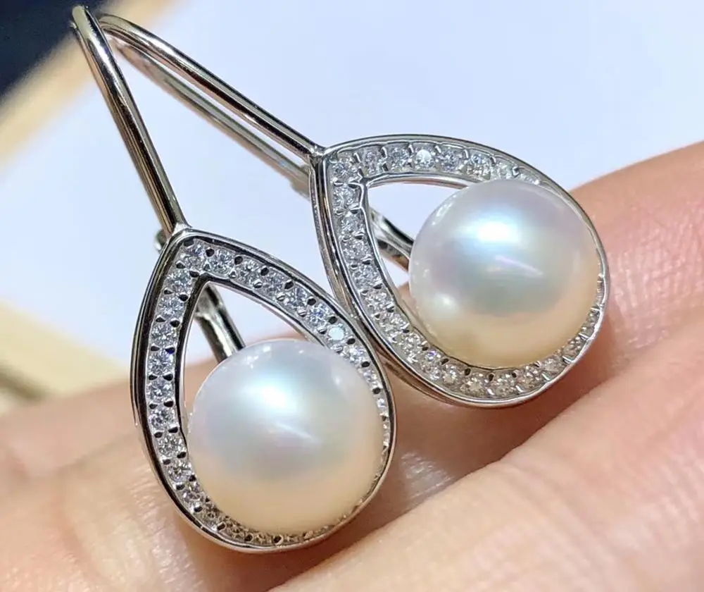 

Unique Style 925 Sterling Silver Earrings Findings Base Mountings Jewelry Parts Accessories for Pearls Beads Agate Jade Crystal