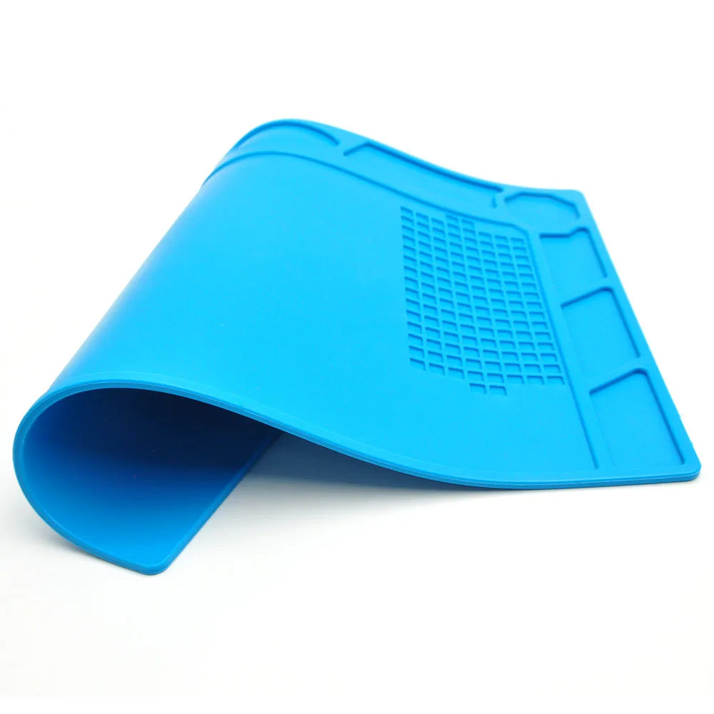 High Quality Blue Silicone Watch Repair Pad,Non-Slip Soft 32*24cm Soft Repair Mat Cushion Tools for Watchmakers