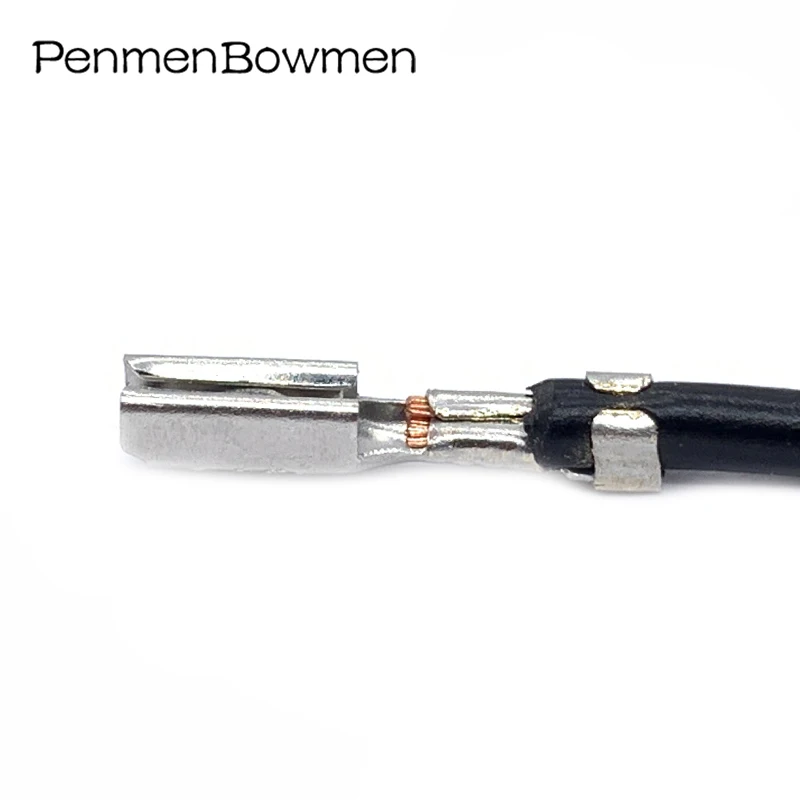 10 Pcs Car Splice Wire Crimp Terminal 0.6MM Female Terminal for Electrical Connector Pin With 18AWG Cable 1500-0110 1500-0106