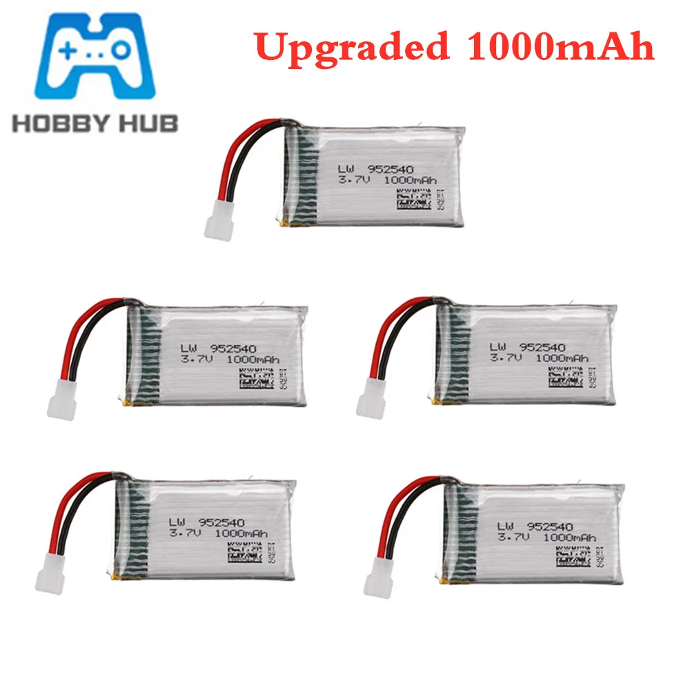 3.7v 1000mah 952540 Lipo Battery 25c For Syma X5 X5C X5SC X5SW TK M68 MJX X705C SG600 RC Quadcopter Drone Spare Part