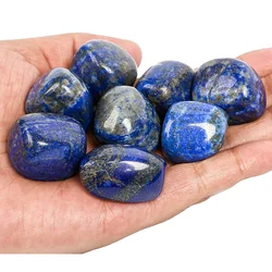 Lapislázuli Natural cayó las piedras para Wicca Reiki curación cristales pulido Chakra energético adorno 20-30mm