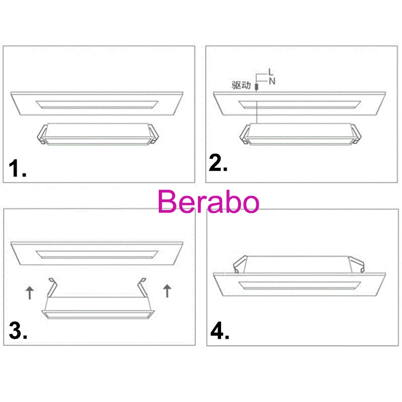 Platz LED linie Downlight Einbau Rechteck Grille Decke Lampe 6W 8W 10W 18W 20W AC85 ~ 265V LED Spot Licht Für Home Shop Decor – Detail 12