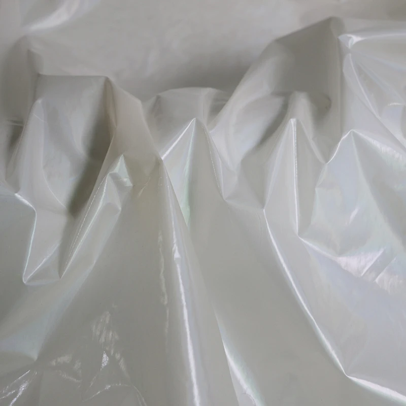100 cm * 145 cm hochwertiges, dünnes, leichtes Nylongewebe, hochdichtes, laserglänzendes Taftmaterial für Winterjacken – Detail 5