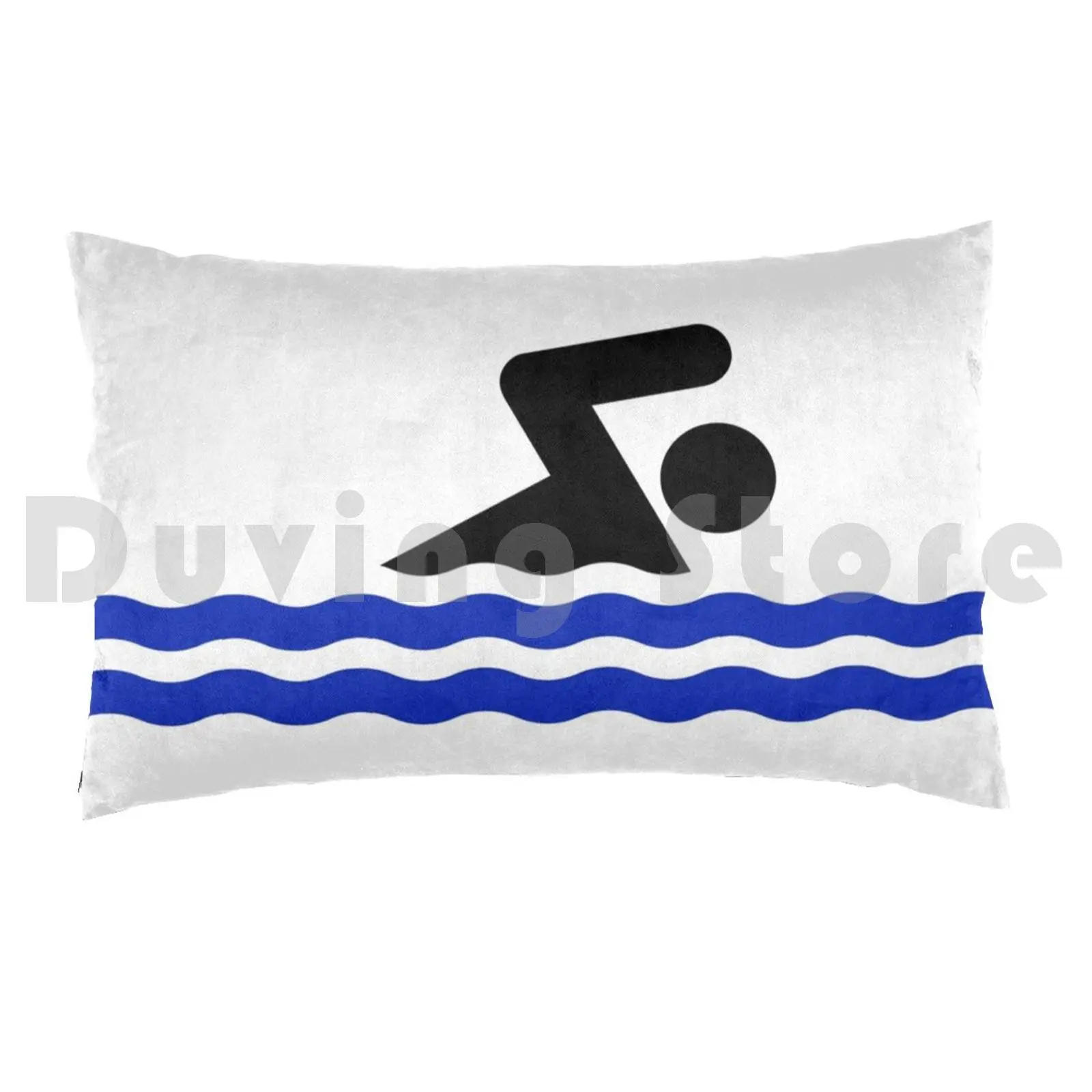 Pillow Case Swimming 3331 Swimmer Swimming Water Sports Waves Do The Crawl Swim The Crawl Sport