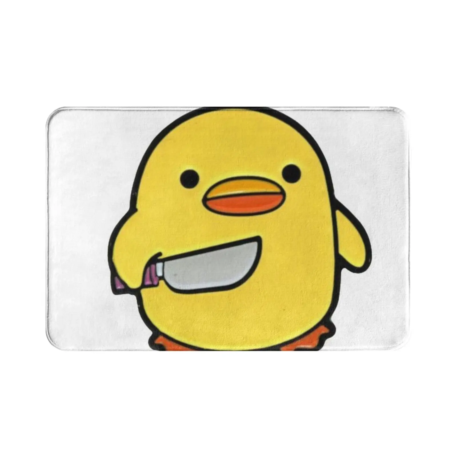 Duck The Killer Carpet Mat Rug Cushion Soft Duck Kill Killer Knife Ducky