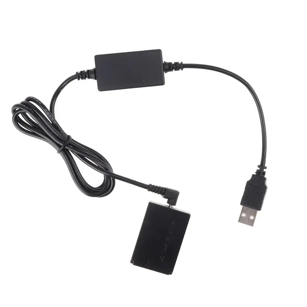 LP-E12 Dummy Battery Plate DC Couple 5V 2A Cable For Canon EOSM M2 M10 M50 M100 M200 view 6