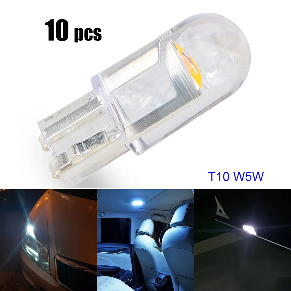 10pcs 12V LED T10 Canbus Car License Plate Interrior Dome Lights DRL RGB Trailer Position Truck Side Lamp Motocycle Accessories