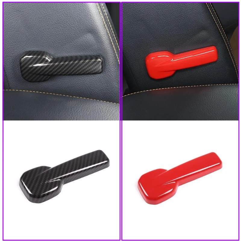 For Ford Ranger Wildtrak T6 T7 T8 2015-2022 ABS Red Seat Lumbar Support Adjustment Cover Seated Switch Trim Interior Accessories