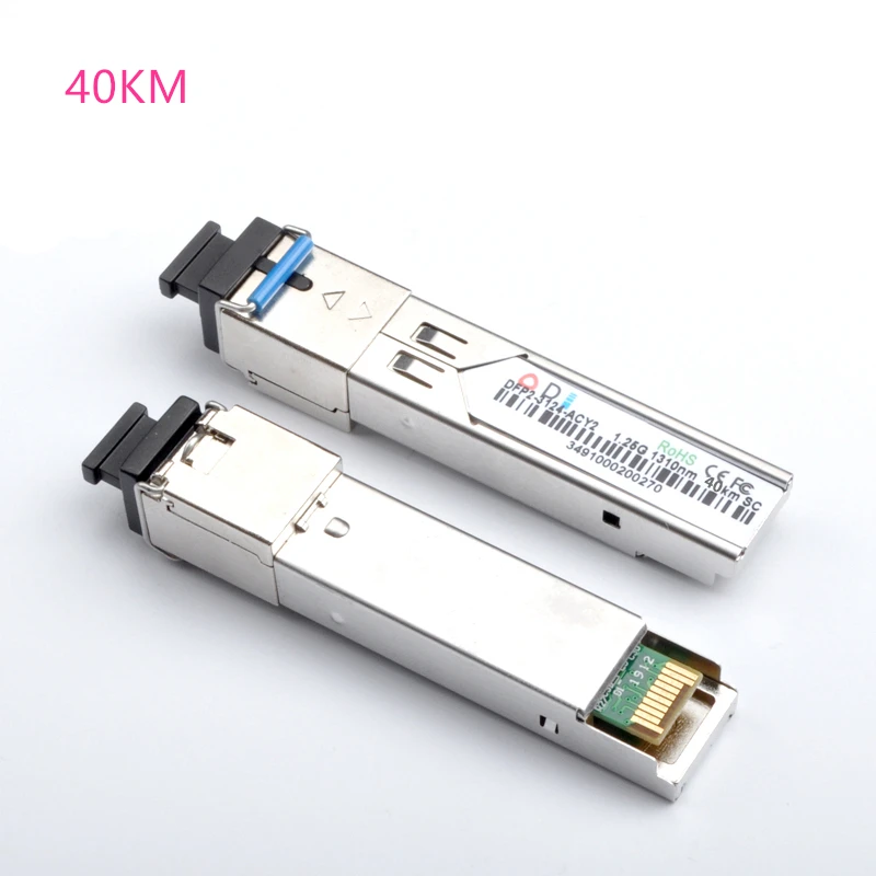 Sc sfp 광섬유 모듈 1.25g sc 20/40/60/80/100 km 1310/1490/1550nm 단일 광섬유 sfp 광 모듈 호환 코드 onu olt