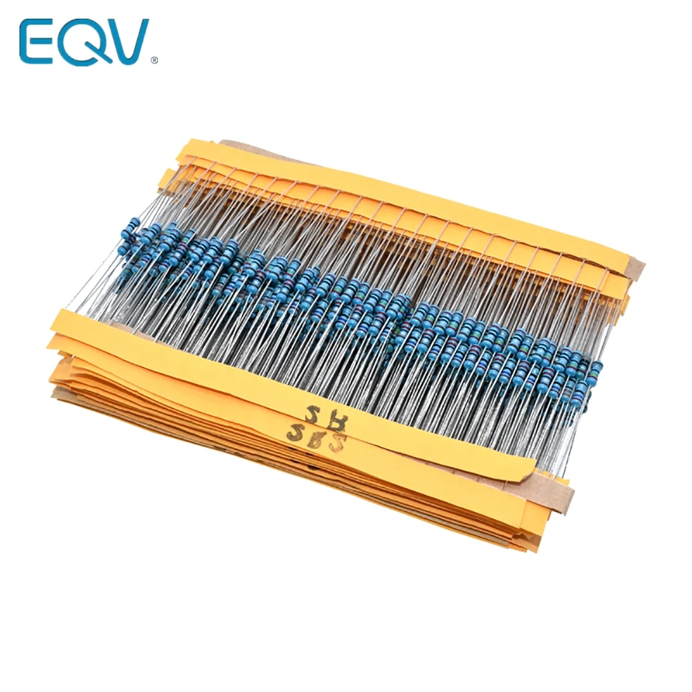 2600pcs/lot 130 Values 1/4W 0.25W 1% Metal Film Resistors Assorted Pack Kit Set Lot Resistors Assortment Kits Fixed resistor