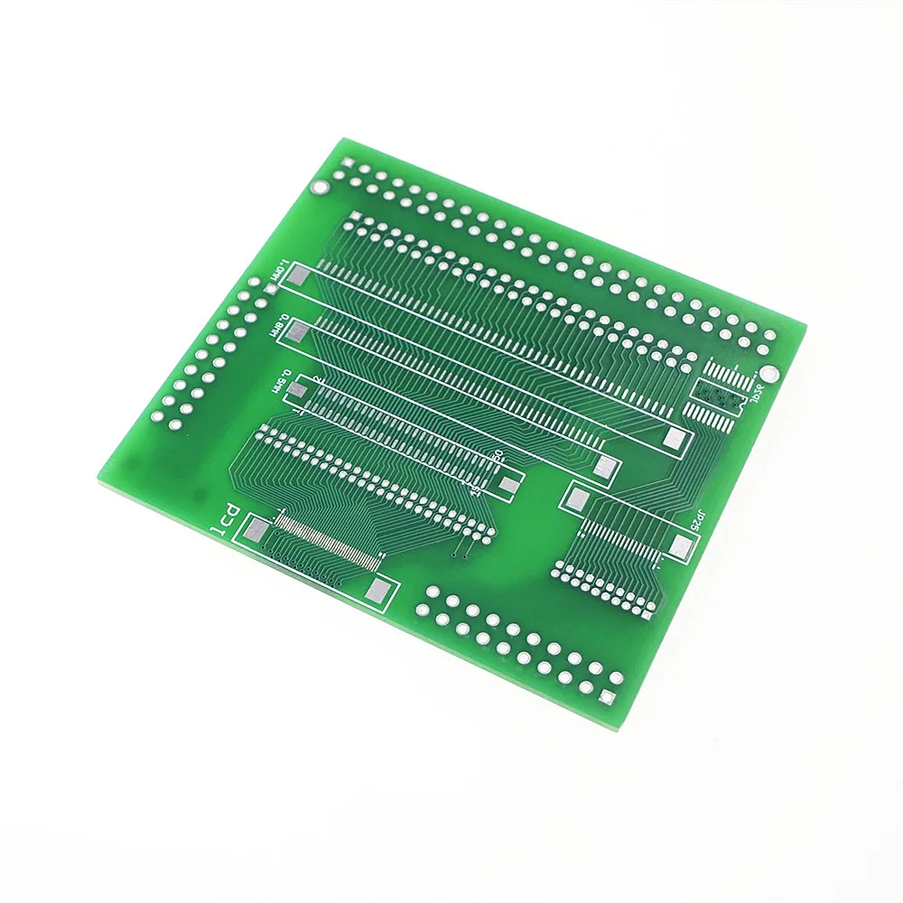 2 pcs 50 Pin 0.5 0.7 0.8 1.0 1.1 mm FFC/FPC Connector adapter to 1.27 2.0 2.54 mm Pitch Through Hole LCM TFT LCD Test Universal