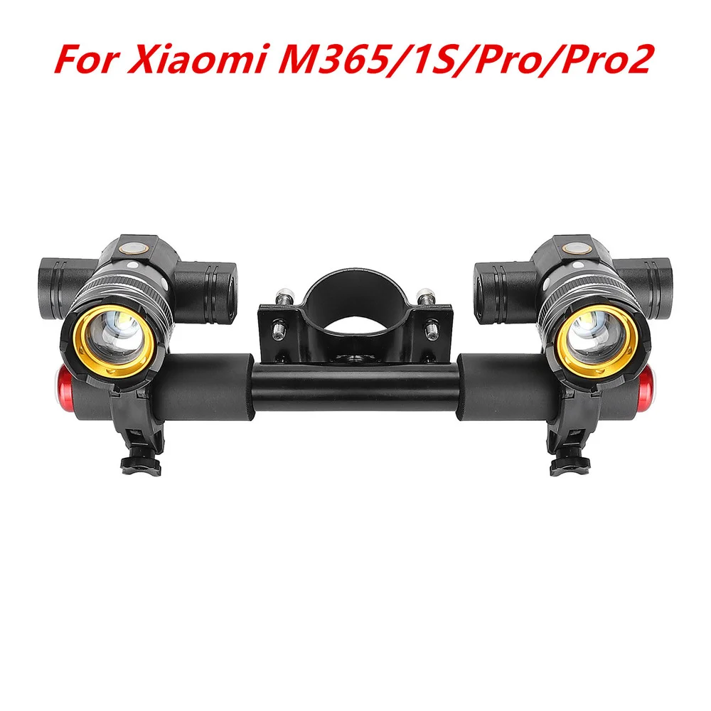 LED Headlight For Xiaomi M365 Pro 2 Ninebot Electric Scooter Zoomable1200mAh Battery USB Rechargeable 150LM LED Light Front Lamp