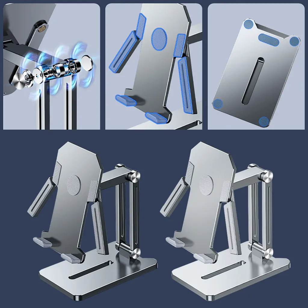 قابل للتعديل قابل للطي ارتفاع زاوية حامل هاتف دائم طوي حامل هاتف خلوي قابل للتعديل وسادة حامل للجنسين العالمي