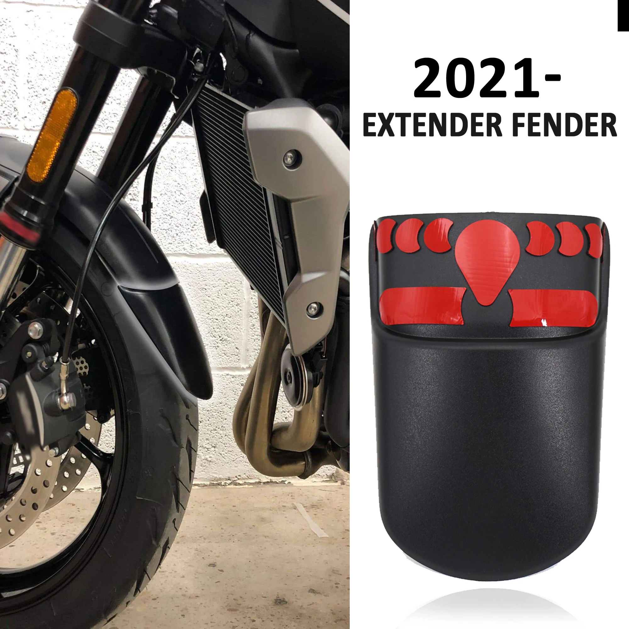 

2021- Fit For Trident 660 Trident660 Motorcycle Front Rear Wheel Fender Extender Mudguard Extension Splash Guard Tire Hugger