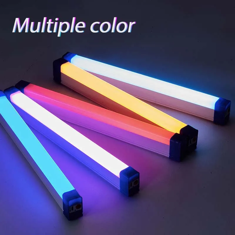 Handheld LED Fill Light Photography Stick Light Colorful Atmosphere Selfie Lamp Tube Flash Lights Stick Speedlight Room Decor