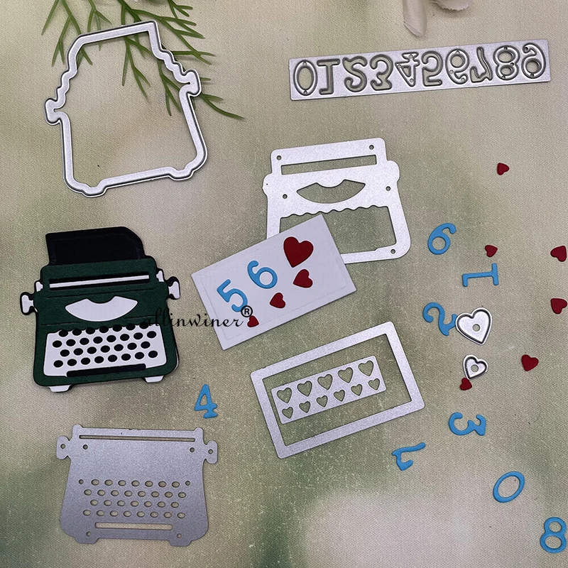 Retro typewriter DIY Craft Metal Cutting Die Scrapbook Embossed Paper Card Album Craft Template Stencil Dies