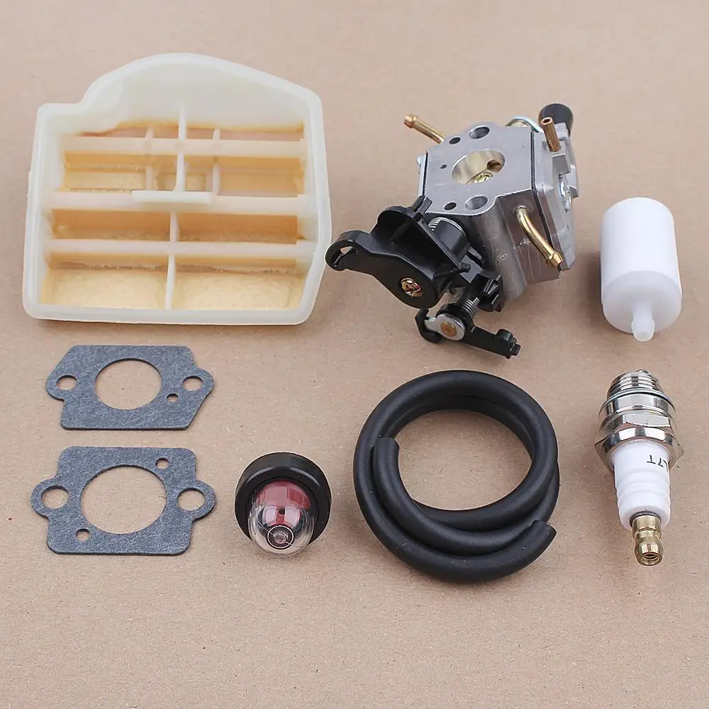Carburetor Air Fuel Filter Set for Husqvarna 445 450 445E 450E JONSERED CS2245S 506450401 Chainsaw ZAMA C1M-EL37B