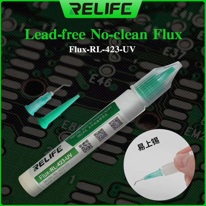 RL-426-UV 10ML Lead-Free liquid Soldering Flux Pen No-Clean Welding Advanced Flux for PCB BGA Mobile Phone Solder Repair Tool