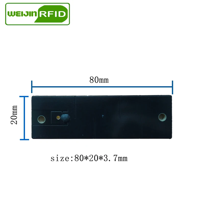 UHF RFID анти-металлическая метка 915 МГц 868 МГц Impinj NXP EPC 10 шт. Бесплатная доставка 80*20*3,7 мм пассивные RFID-метки для печатных плат на большие расстояния