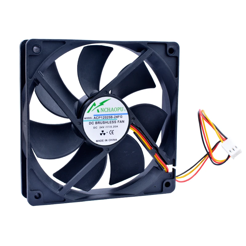 ACP12025B 12cm 120mm fan 120x120x25mm DC24V 0.20A Speed monitoring Functional cooling fan for inverter power supply