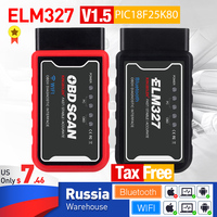 ELM327 V1.5 OBD2 Scanner WiFi BT PIC18F25K80 Chip OBDII Diagnostic Tools for IPhone Android PC ELM 327 Auto Code Reader