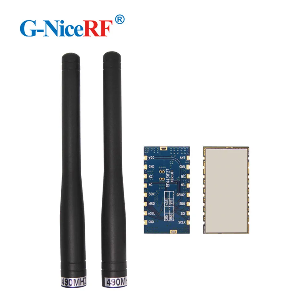 

2pcs/lot 470MHz 500mW 3km Long rang embedded anti-interference Wireless Audio TX/RX Modules RF4432F27