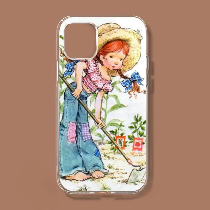 Sarah Kay Little Girl Phone Case for iPhone 8 7 6S Plus X 5S SE 2020 XR 11 12 mini pro XS MAX