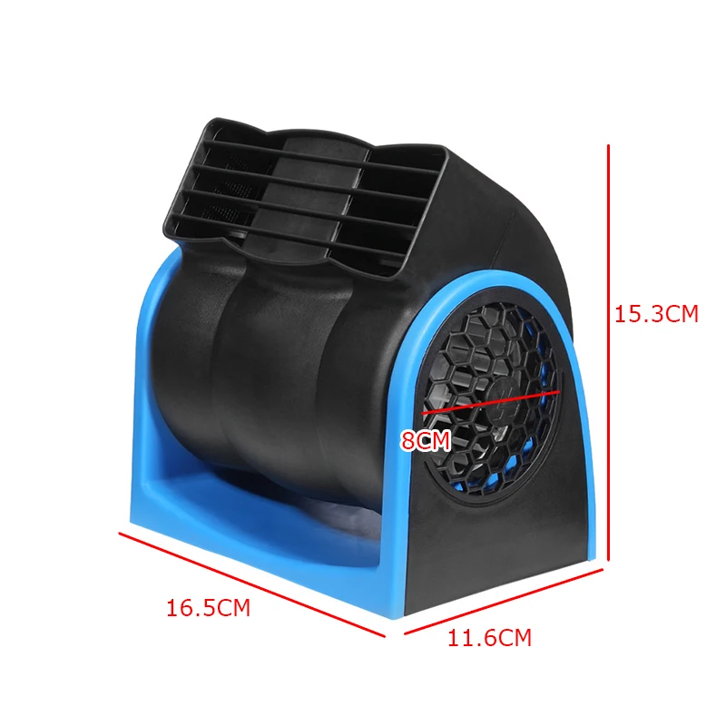 12V Car Cooling Fan Portable Adjustable Speed Rotating Switch With Cigarette Lighter Plug For Car Truck SUV RV Tent